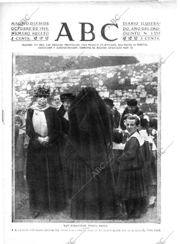 ABC MADRID 30-10-1919 página 1