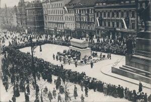 Solemne acto conmemorativo de los Muertos en la Guerra, Realizado en Praga al...