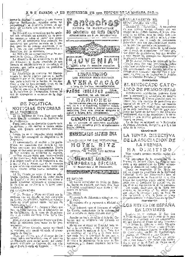 ABC MADRID 01-11-1919 página 11