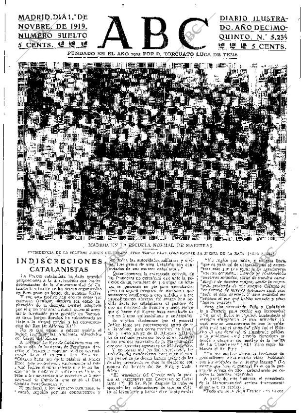 ABC MADRID 01-11-1919 página 3