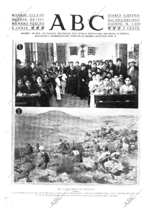 ABC MADRID 02-11-1919 página 1
