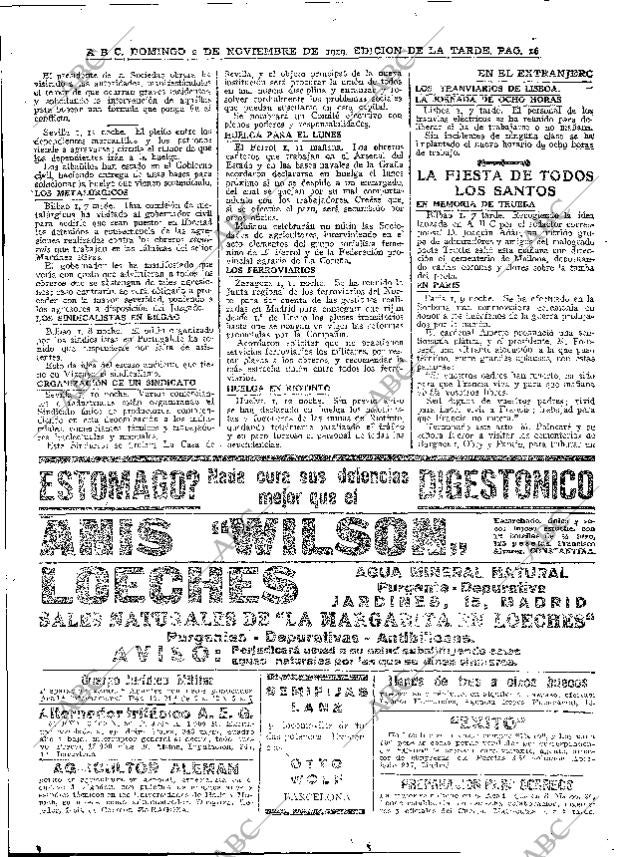 ABC MADRID 02-11-1919 página 16