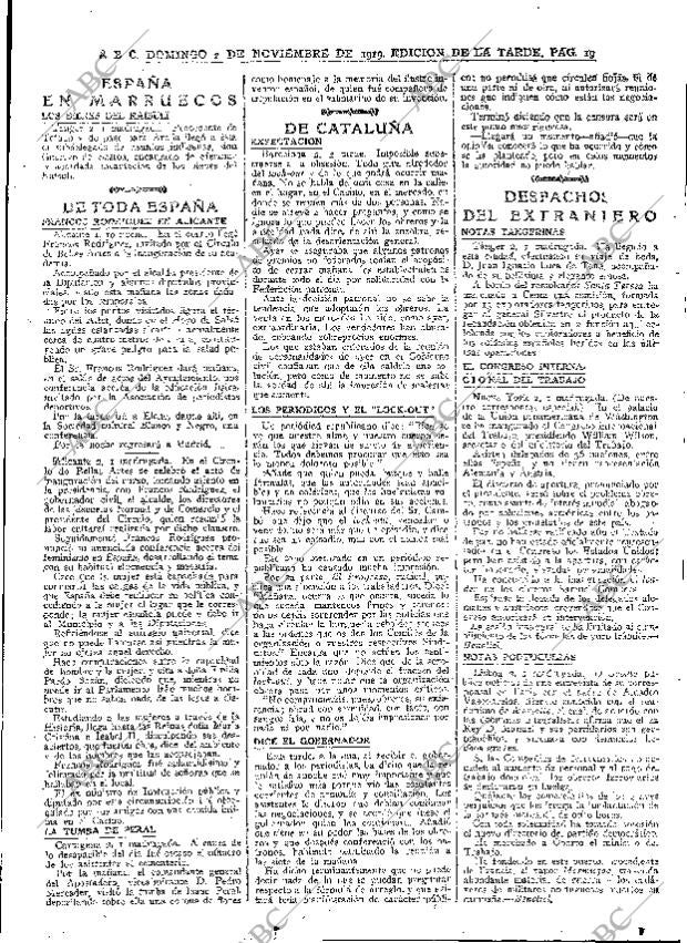 ABC MADRID 02-11-1919 página 19