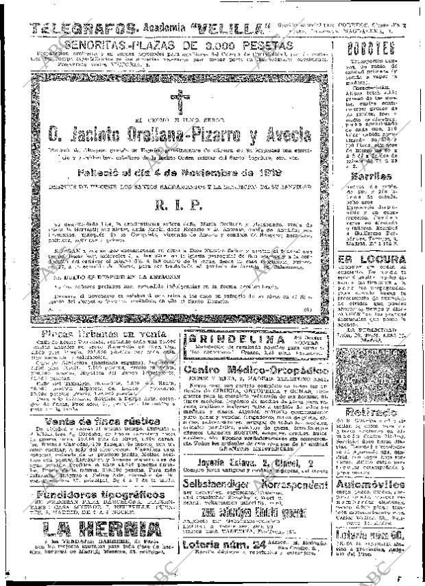 ABC MADRID 05-11-1919 página 20
