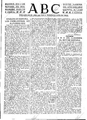 ABC MADRID 05-11-1919 página 3