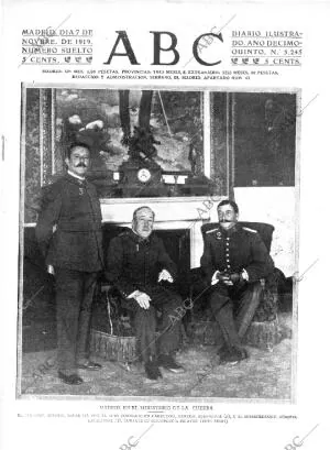 ABC MADRID 07-11-1919 página 1