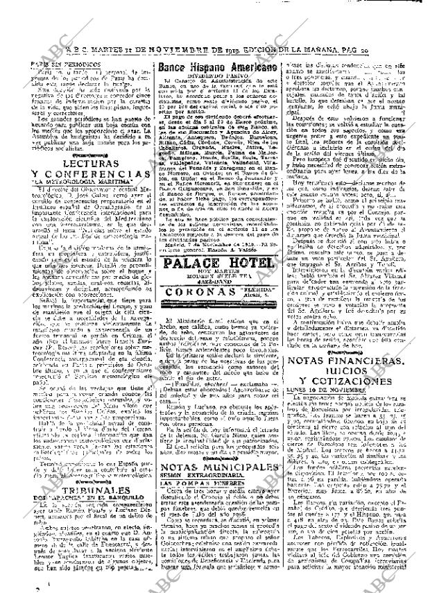ABC MADRID 11-11-1919 página 20