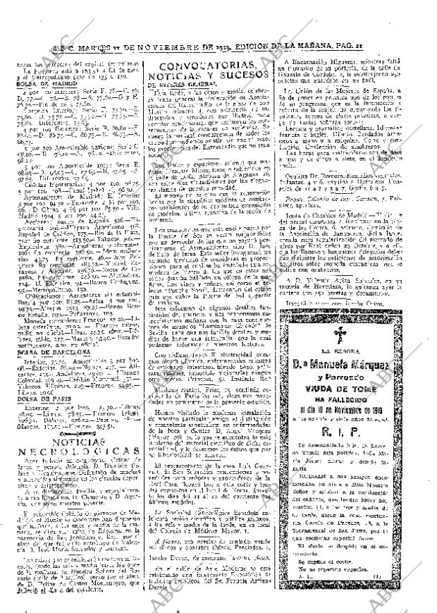 ABC MADRID 11-11-1919 página 21