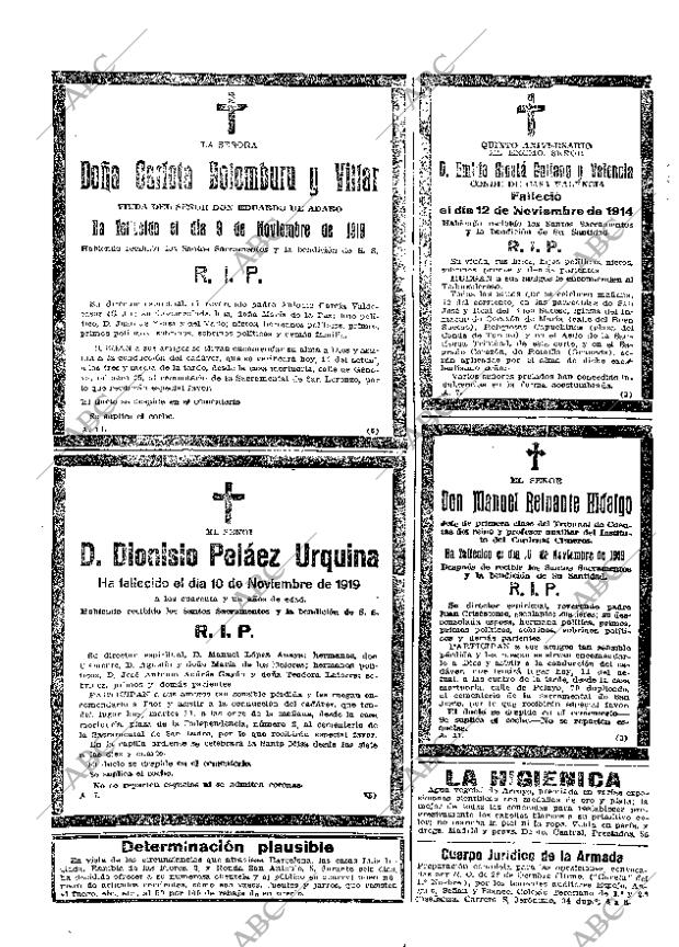 ABC MADRID 11-11-1919 página 28