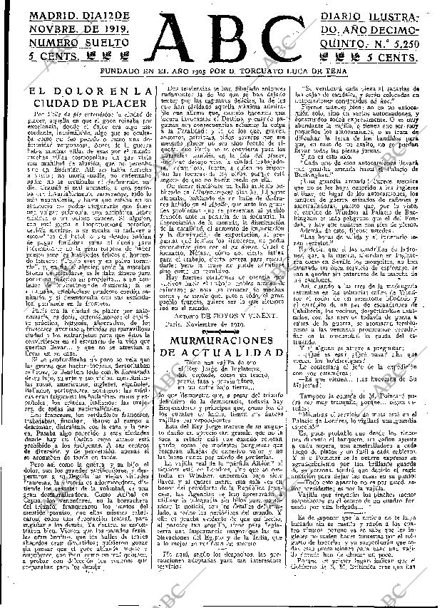 ABC MADRID 12-11-1919 página 3