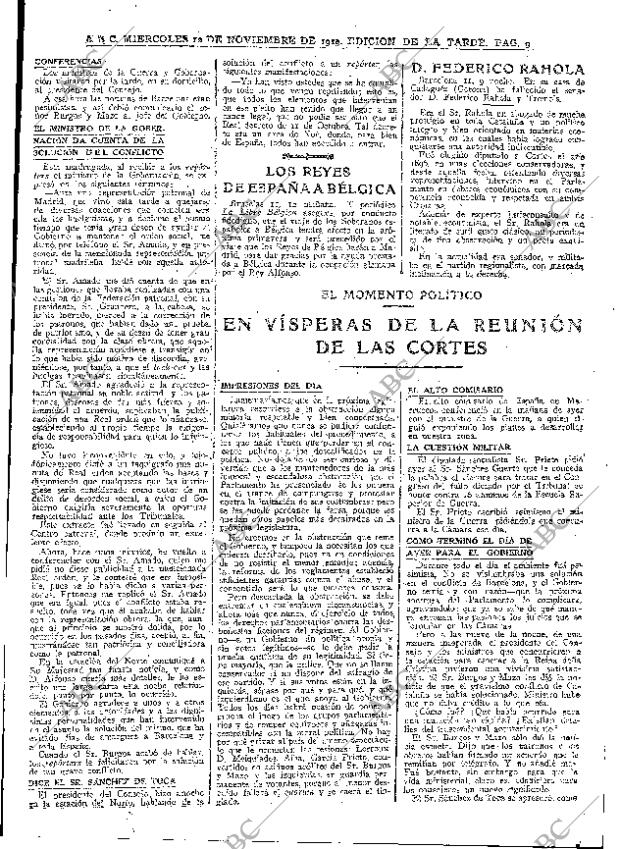ABC MADRID 12-11-1919 página 9