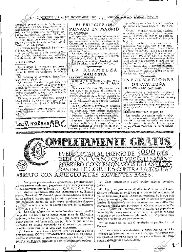 ABC MADRID 19-11-1919 página 8