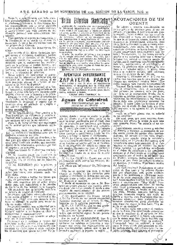 ABC MADRID 22-11-1919 página 11