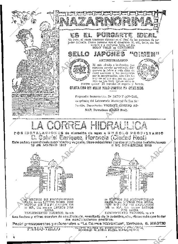 ABC MADRID 22-11-1919 página 16