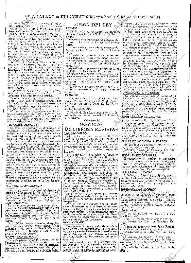 ABC MADRID 22-11-1919 página 25