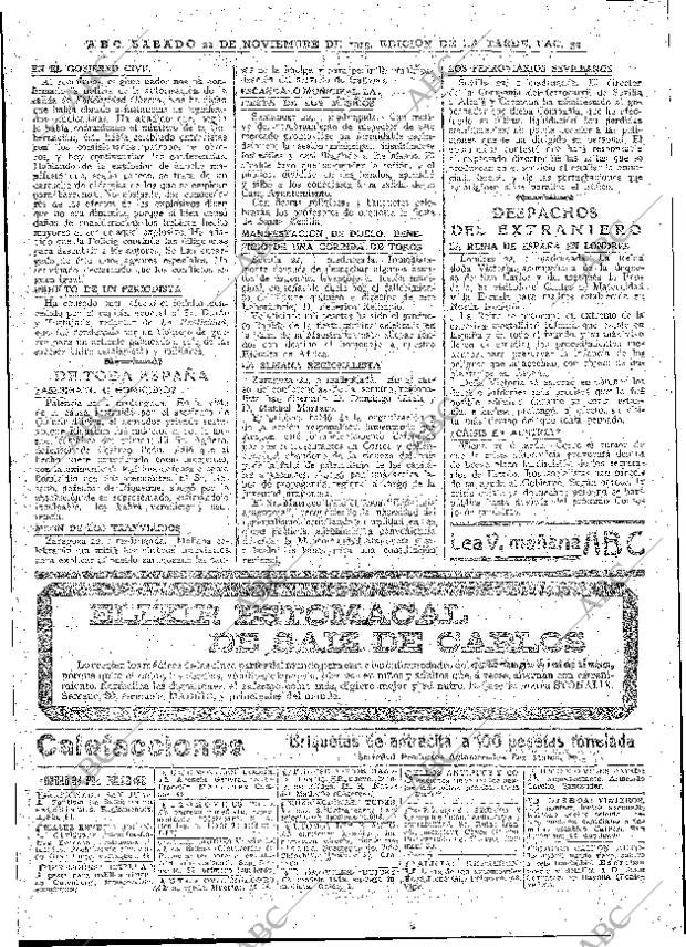ABC MADRID 22-11-1919 página 32