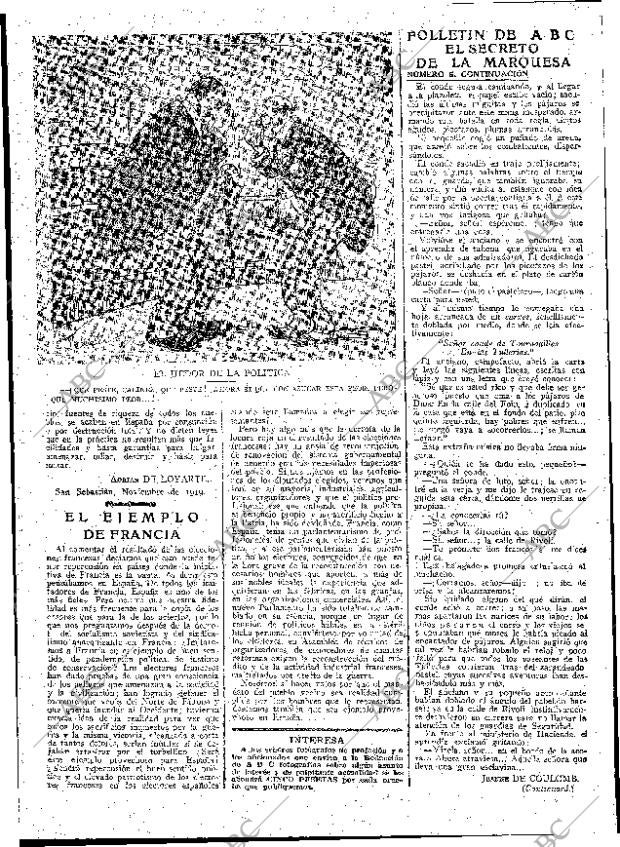 ABC MADRID 22-11-1919 página 6