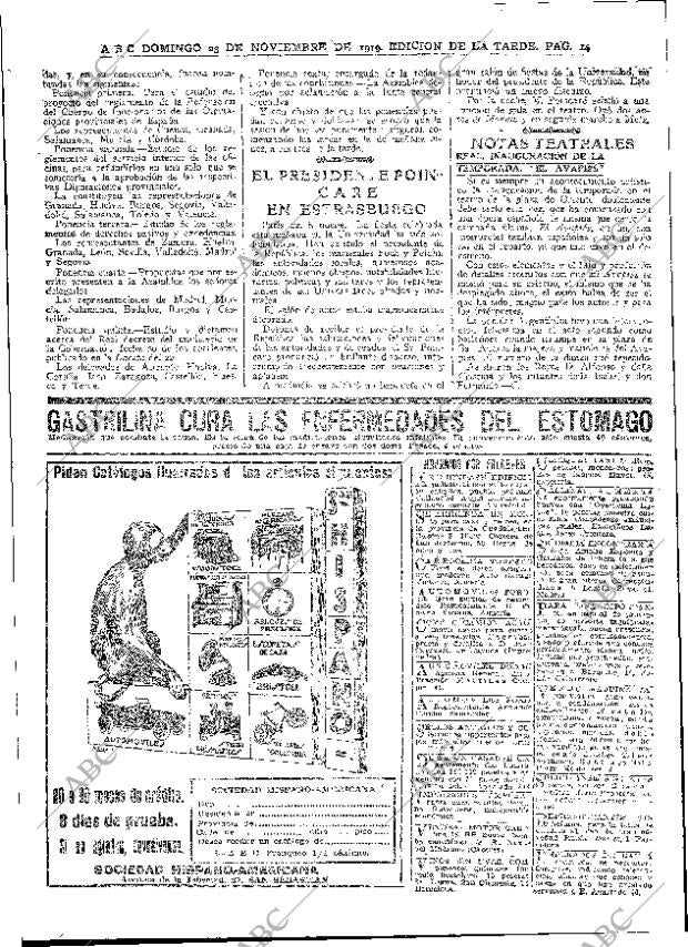 ABC MADRID 23-11-1919 página 14