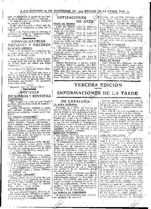 ABC MADRID 23-11-1919 página 17