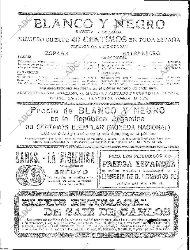 BLANCO Y NEGRO MADRID 23-11-1919 página 2