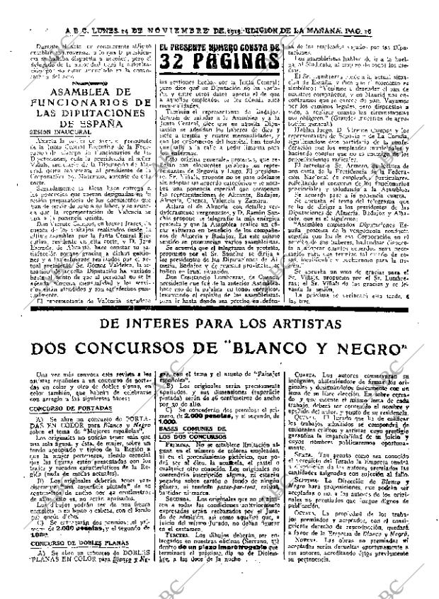 ABC MADRID 24-11-1919 página 16