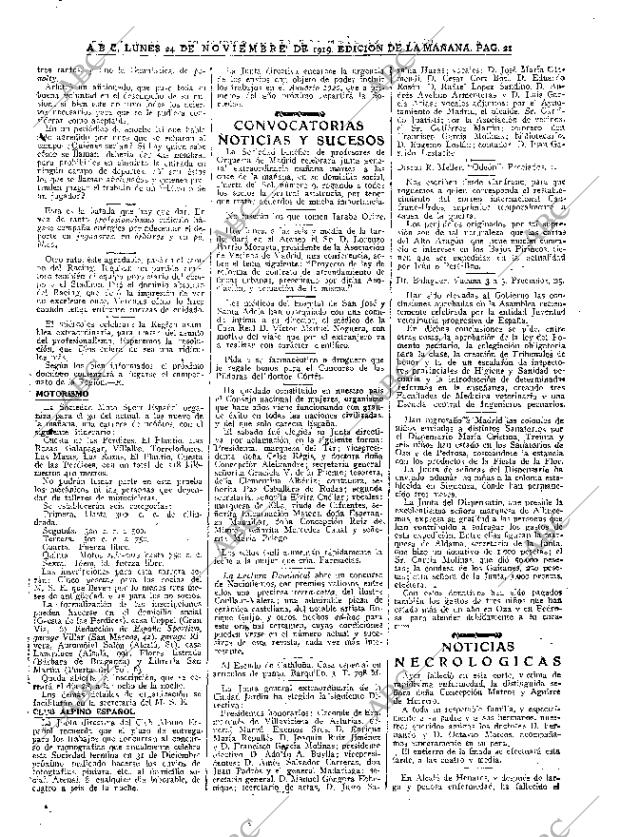ABC MADRID 24-11-1919 página 21