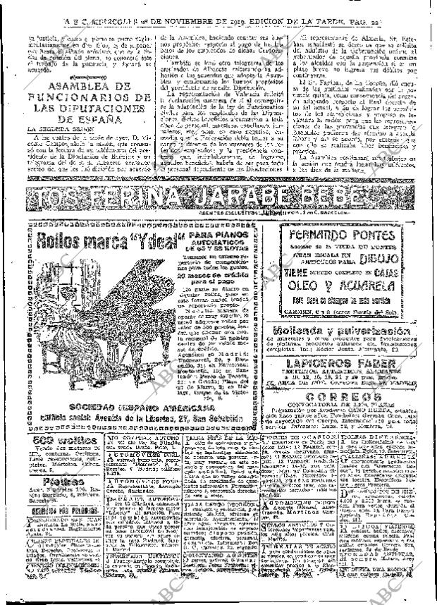 ABC MADRID 26-11-1919 página 22