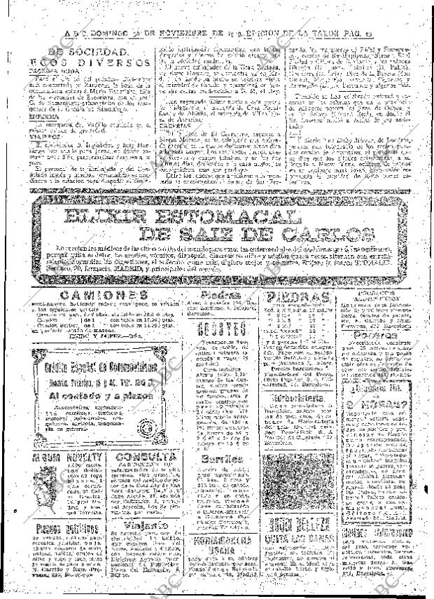 ABC MADRID 30-11-1919 página 23