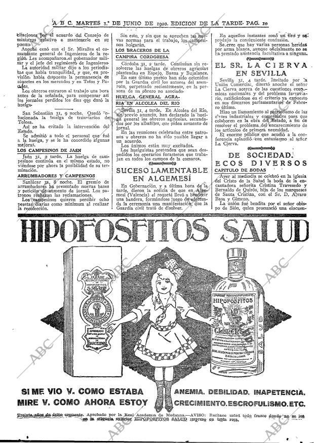 ABC MADRID 01-12-1919 página 10