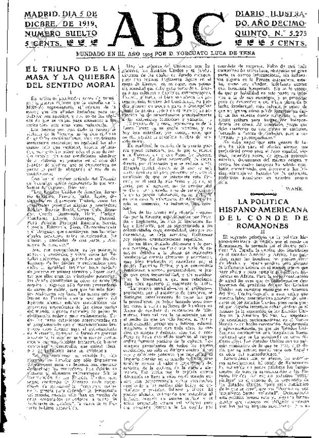 ABC MADRID 05-12-1919 página 3