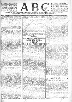 ABC MADRID 12-12-1919 página 1