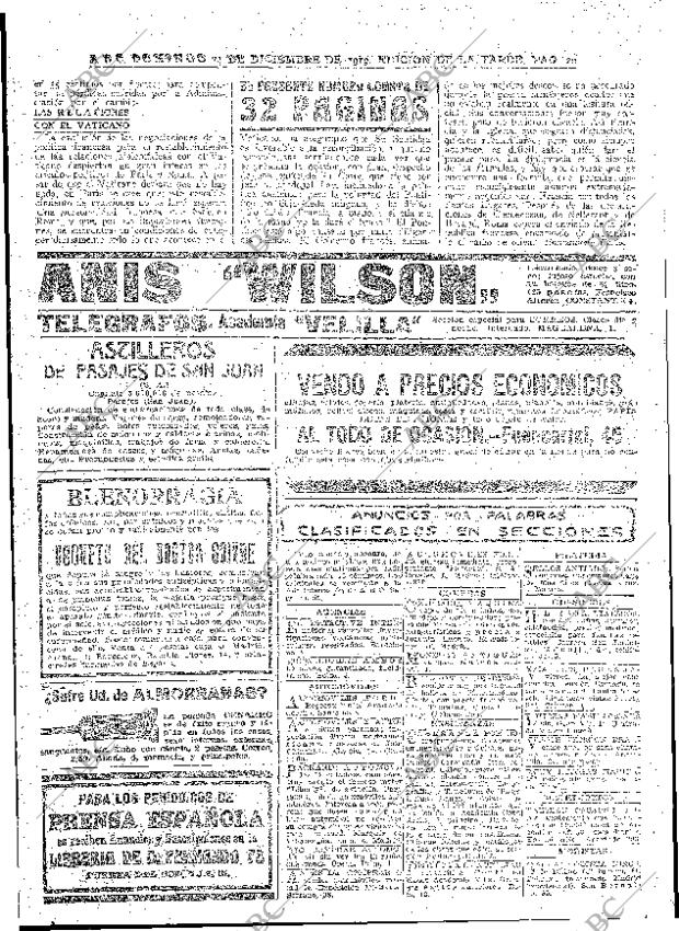 ABC MADRID 14-12-1919 página 20