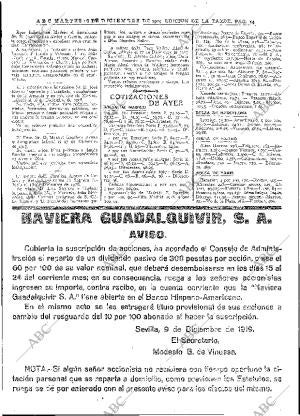 ABC MADRID 16-12-1919 página 14