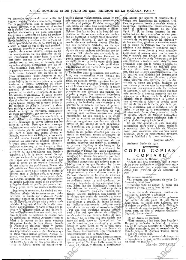 ABC MADRID 19-12-1919 página 6