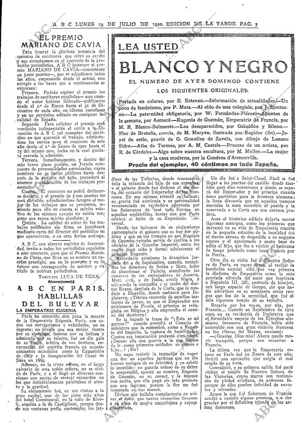 ABC MADRID 19-12-1919 página 7