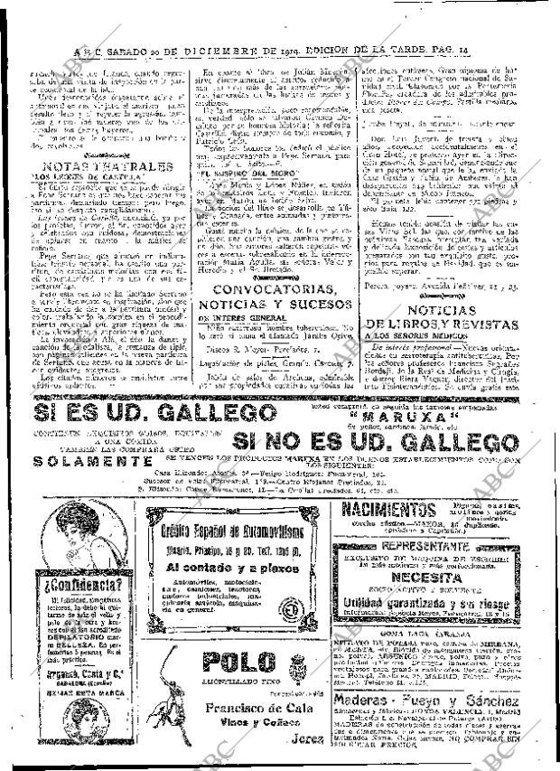 ABC MADRID 20-12-1919 página 14