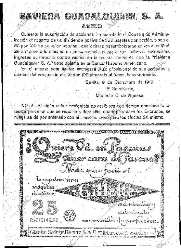ABC MADRID 23-12-1919 página 12