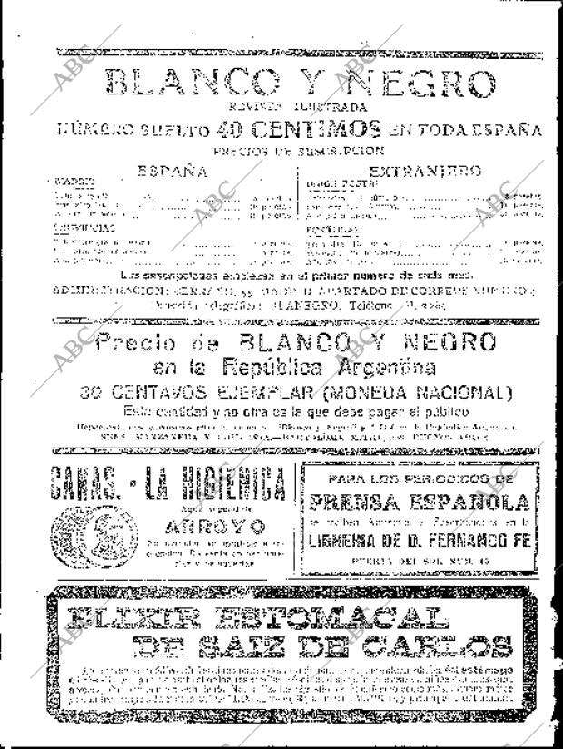 BLANCO Y NEGRO MADRID 28-12-1919 página 2