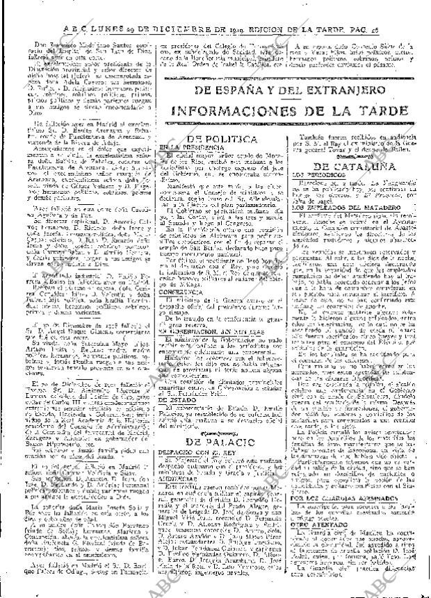 ABC MADRID 29-12-1919 página 16