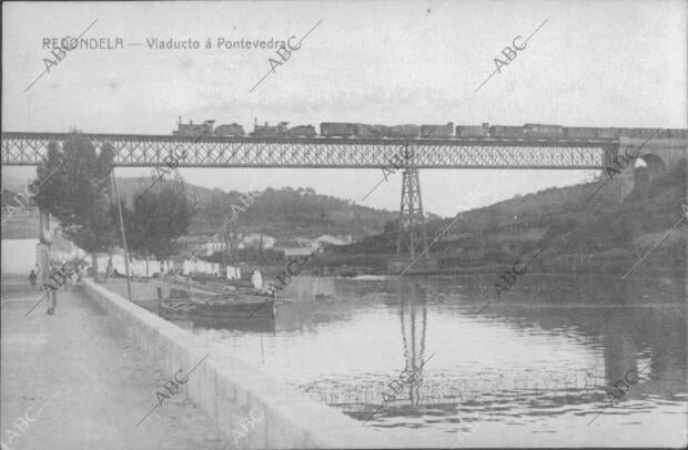 Redondela (Pontevedra), 1920 (CA.). Viaducto a Pontevedra