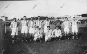 Equipo de la real Sociedad, campeón de Gipúzcoa en la década de los Años Veinte