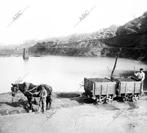 Transporte por tracción animal del lavadero de Selección