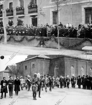 S.M. D. Alfonso Xiii en la tribuna desde la cual Presencio el desfile de Tropas