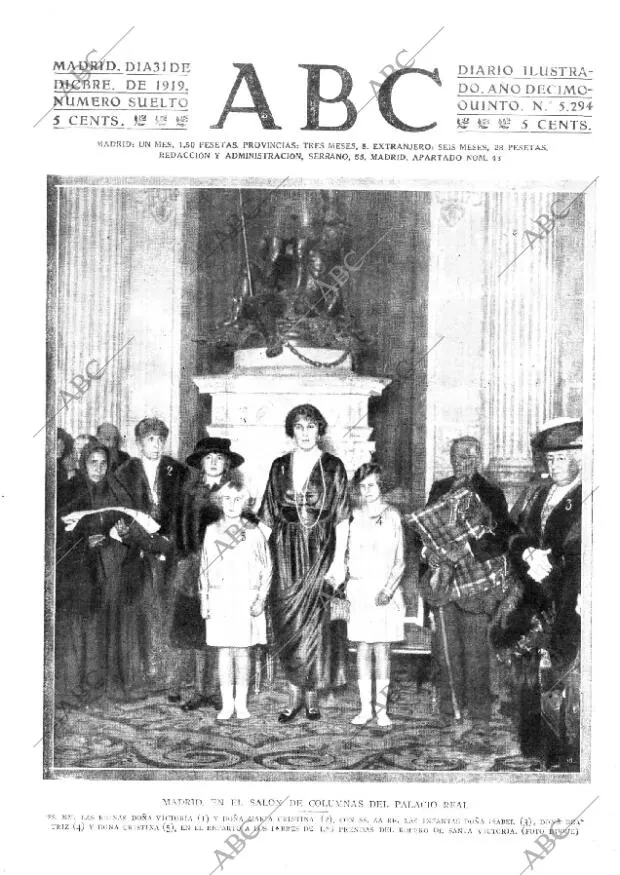 ABC MADRID 31-12-1919 página 1