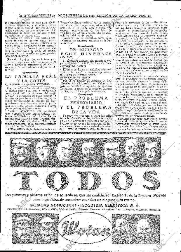 ABC MADRID 31-12-1919 página 21