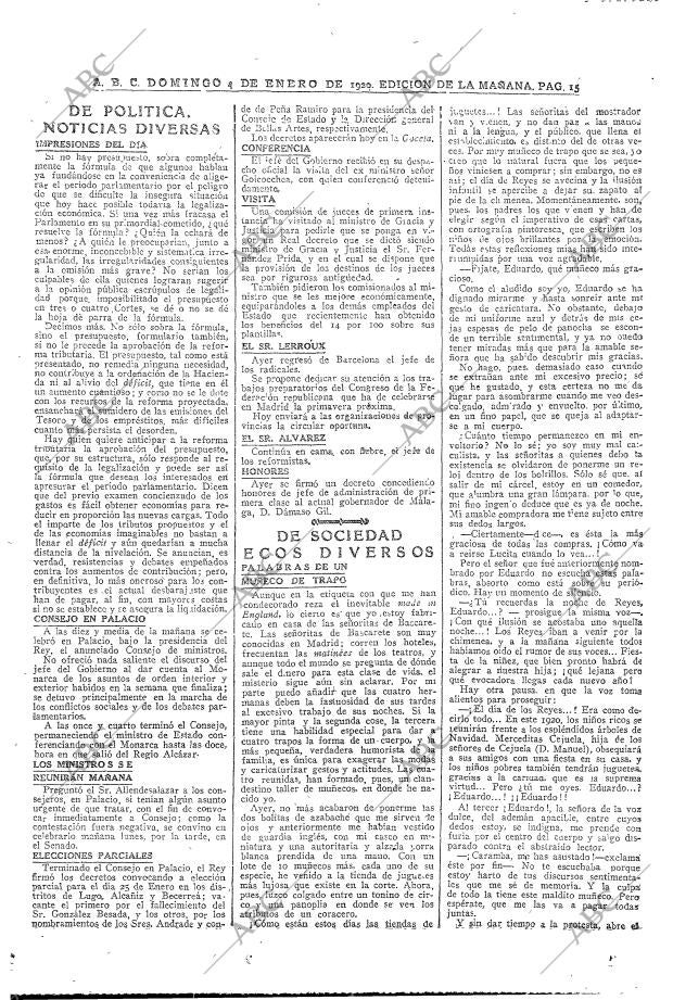 ABC MADRID 04-01-1920 página 15