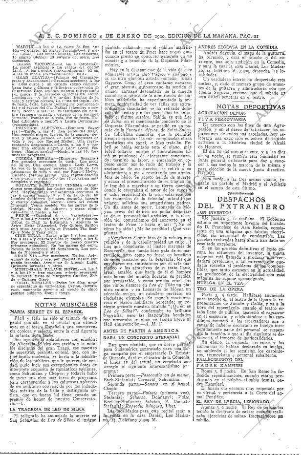 ABC MADRID 04-01-1920 página 21