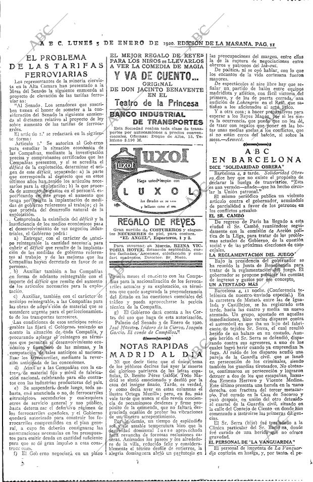 ABC MADRID 05-01-1920 página 11