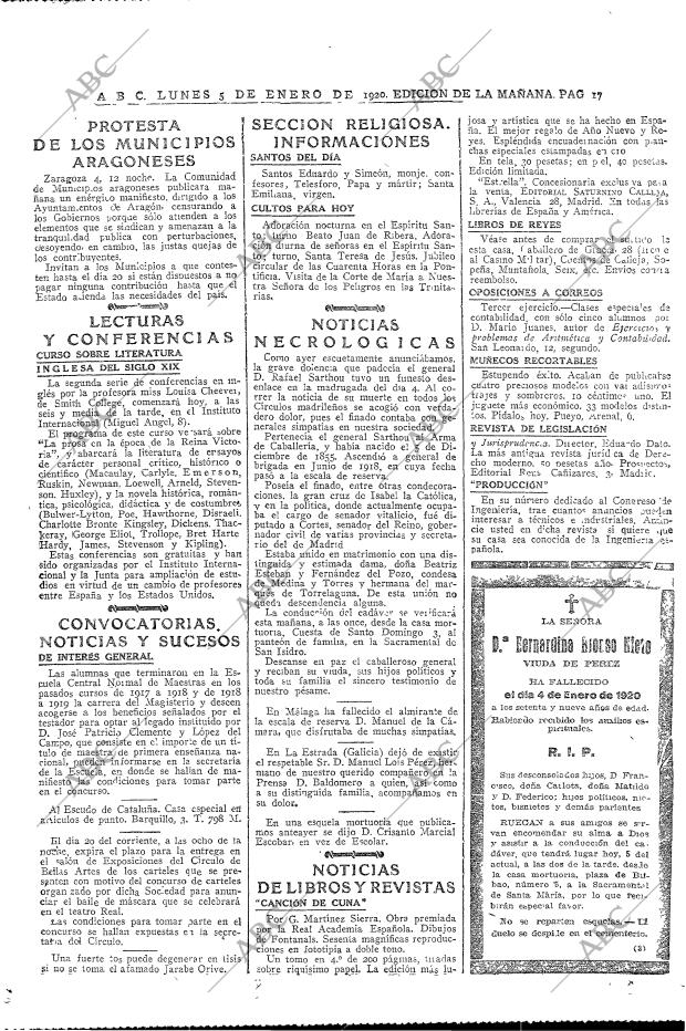 ABC MADRID 05-01-1920 página 17