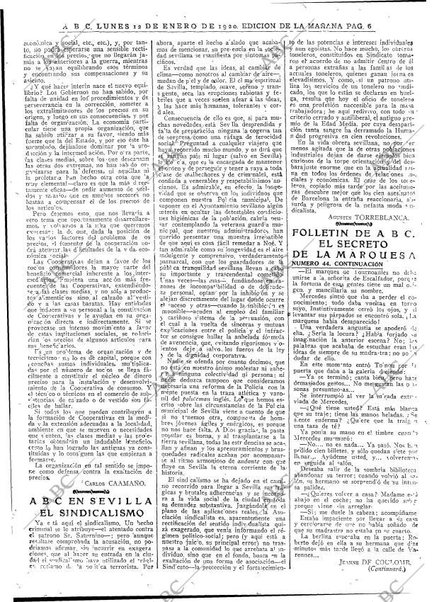 ABC MADRID 12-01-1920 página 6